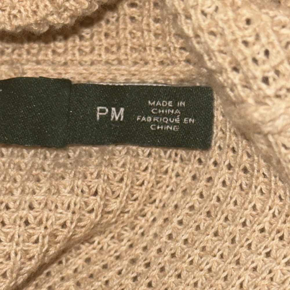 Lauren Ralph Lauren 100% Cotton Waffle Knit Cowl Neck Midi Dress SZ Petite Med - Picture 8 of 10